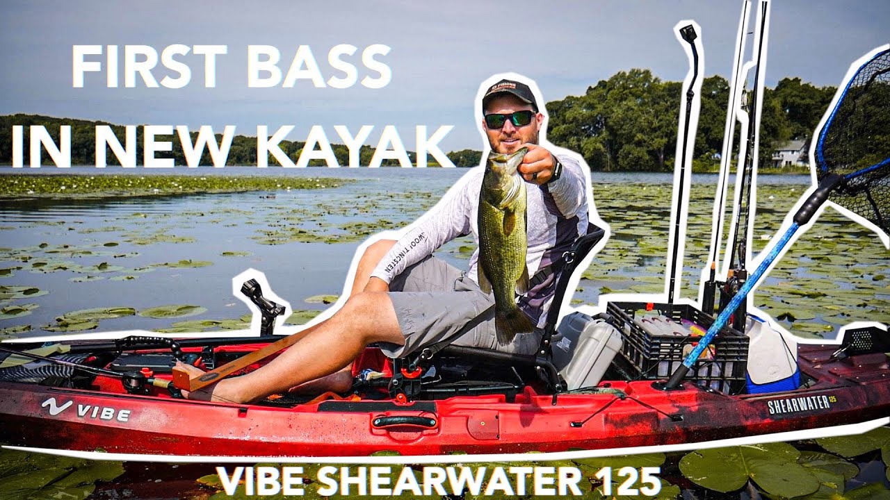 Frog Fishing for Bass In My New Kayak Vibe Shearwater 125 YouTube