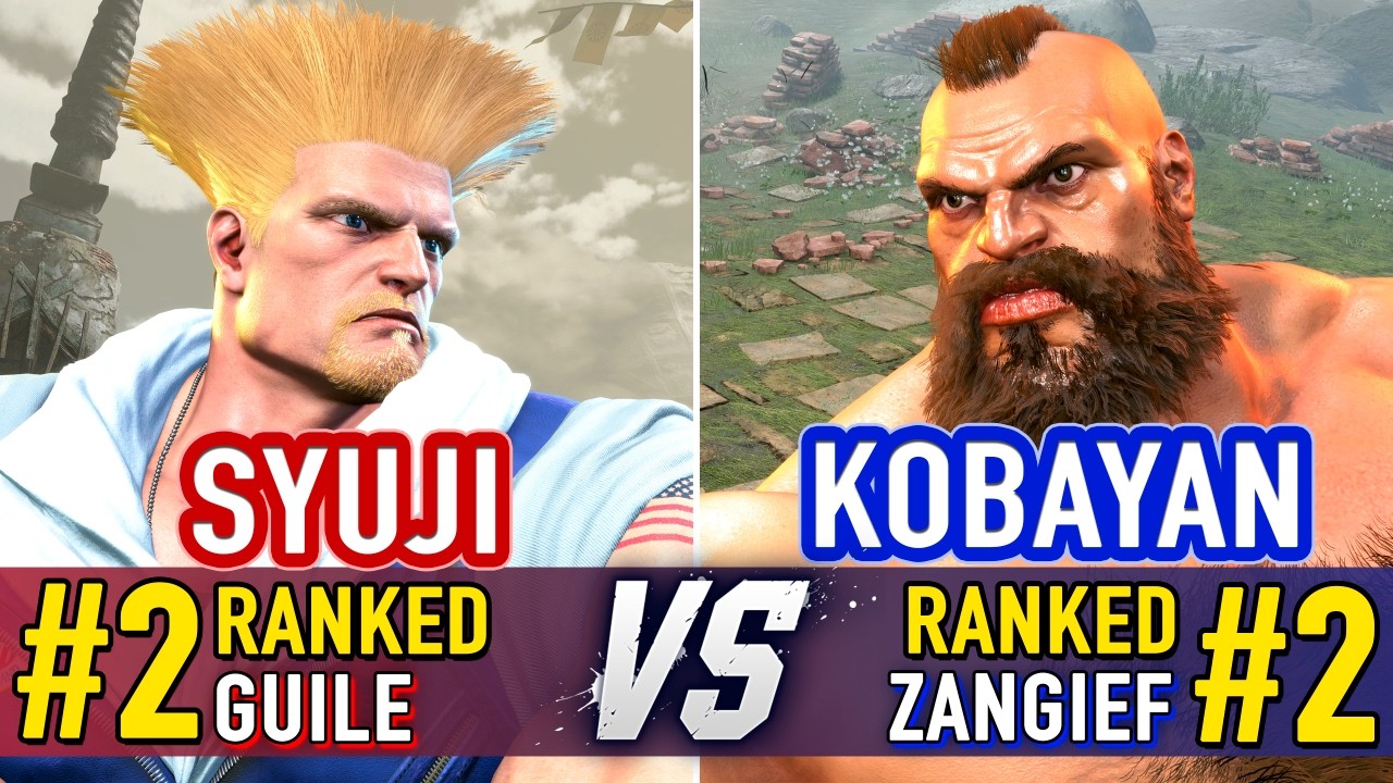 SF6 🤜 SYUJI (#2 Ranked Guile) vs KOBAYAN (#2 Ranked Zangief) 🤛 SF6 High Level Gameplay