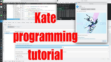 How to program for KDE Kate tutorial for beginners - October 2022 - 275489f9
