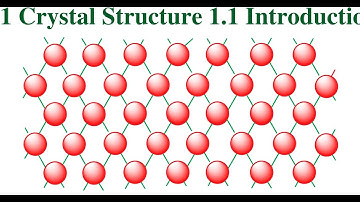1. Crystal Structure: 1.1 Introduction #StructureOfSolids