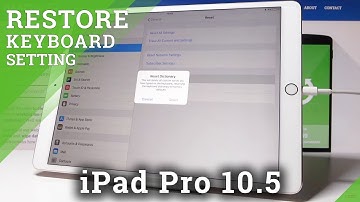 Reset Keyboard Dictionary in iPad Pro 10.5 - Keyboard Settings in iPad