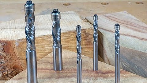 Glass-Smooth Edges & No Fuzz with Solid-Carbide Compression Flush-Trim Router Bits