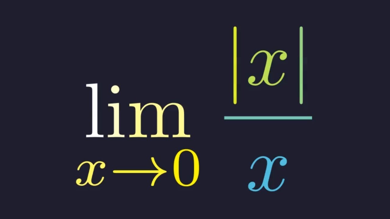 Простой пример, объясняющий односторонние пределы.