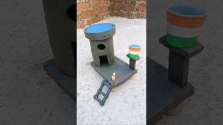 Build A Beautiful Miniature Village Satisfying Clay Art 🏡 #shorts