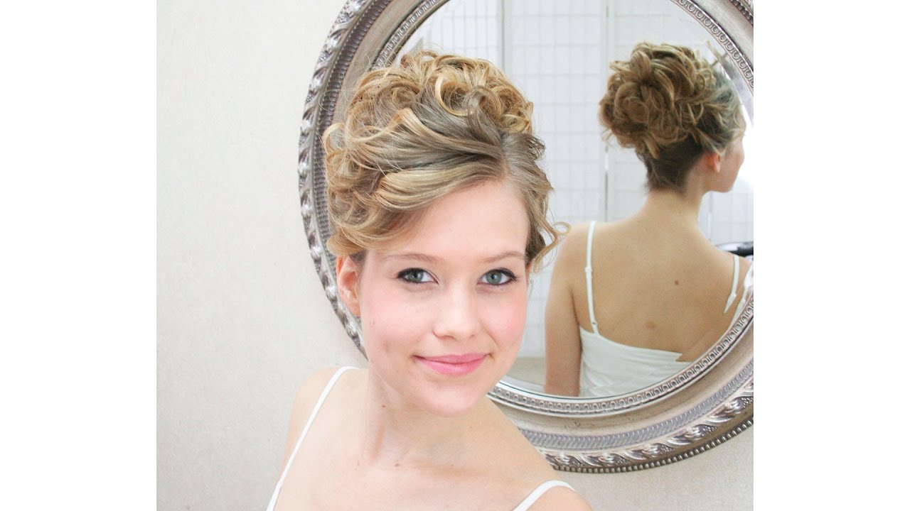 30 minute updo, curly and curly with 5/8