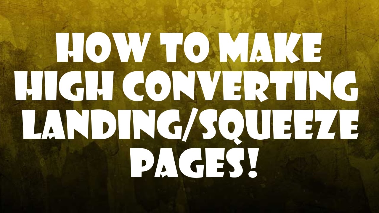 How to Make & Create HIGH CONVERTING Landing/Squeeze pages: Anatomy, Tips & EFFECTIVE Copy Writing!