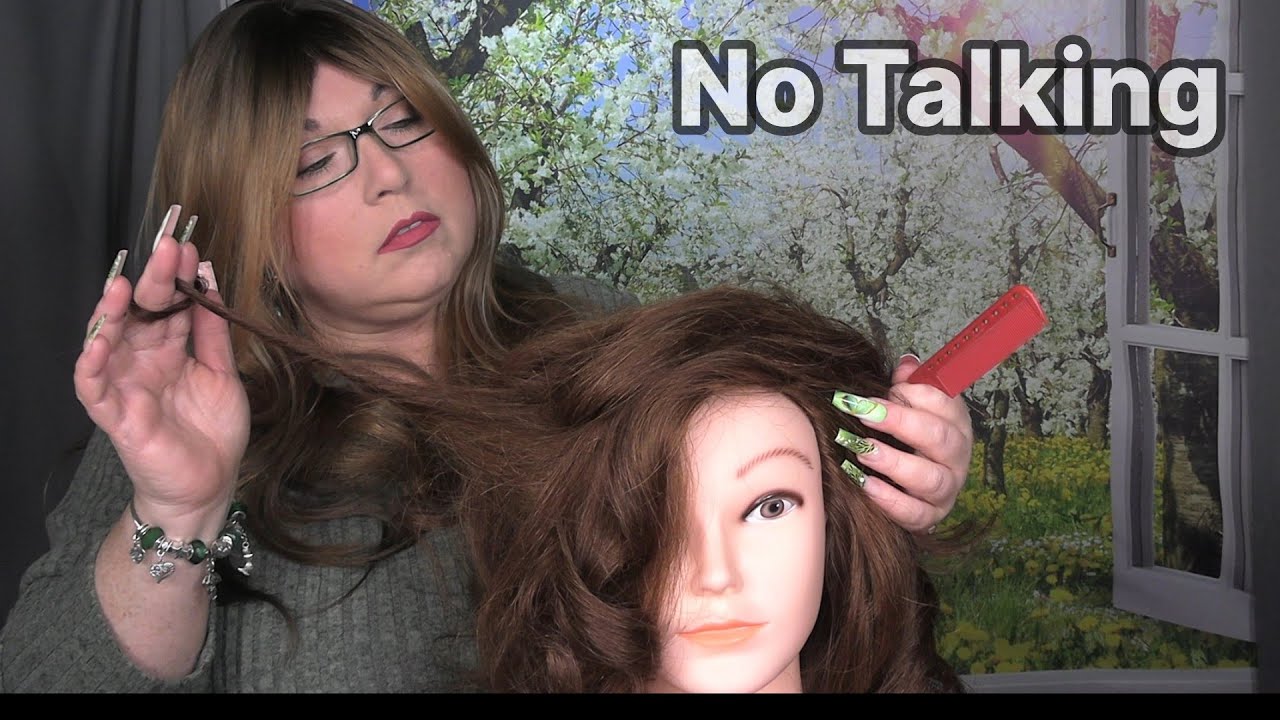 ASMR Perfectionist Hair Fixing (NO TALKING) Hair Curling, Finishing Touches | Hairdresser RP