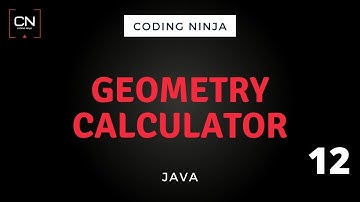 Geometry Calculator | Java | Coding Ninja