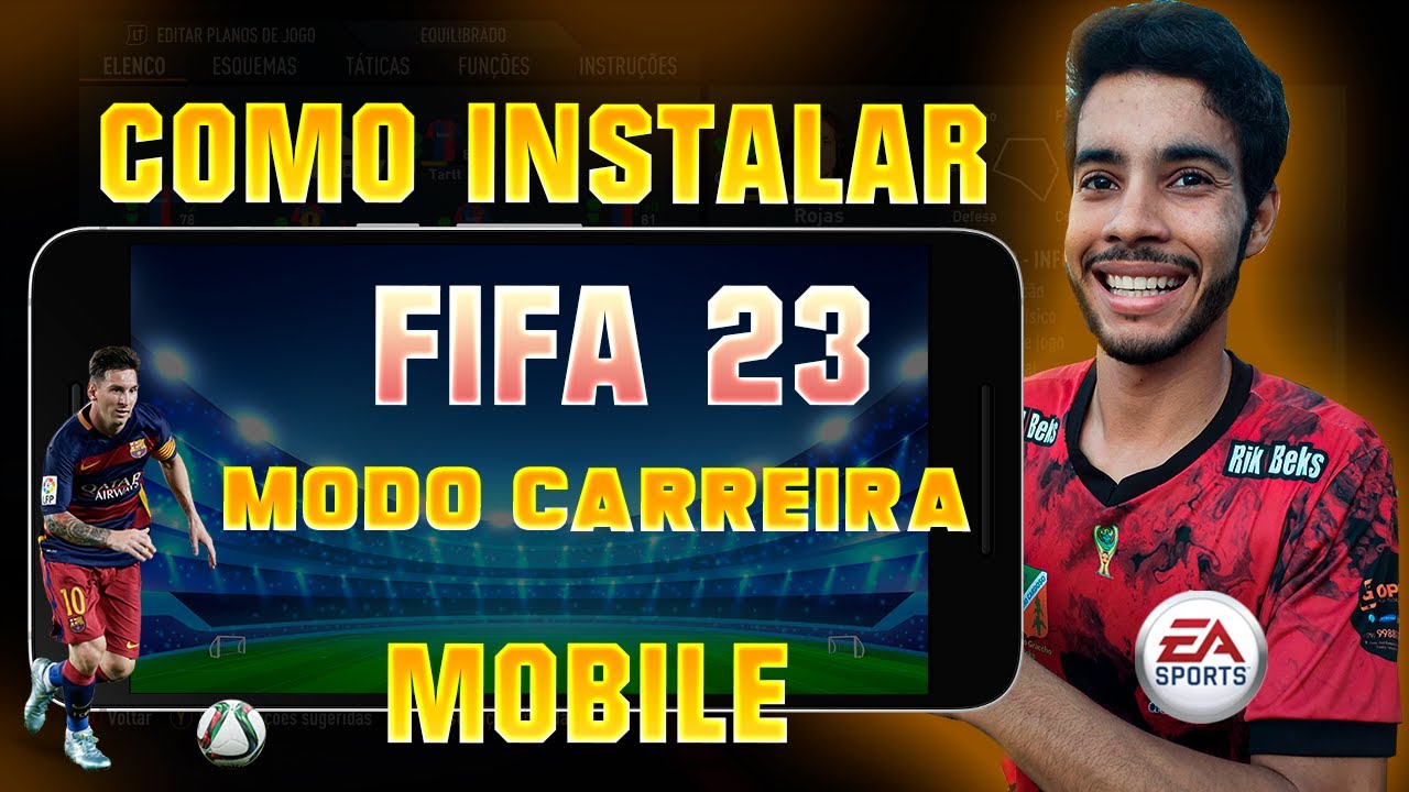 COMO BAIXAR E INSTALAR O FIFA 24 MOBILE - COM MODO CARREIRA - YouTube