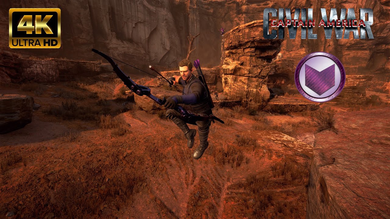Hawkeye Civil War Outfit Free Roam Gameplay - Marvel Avengers