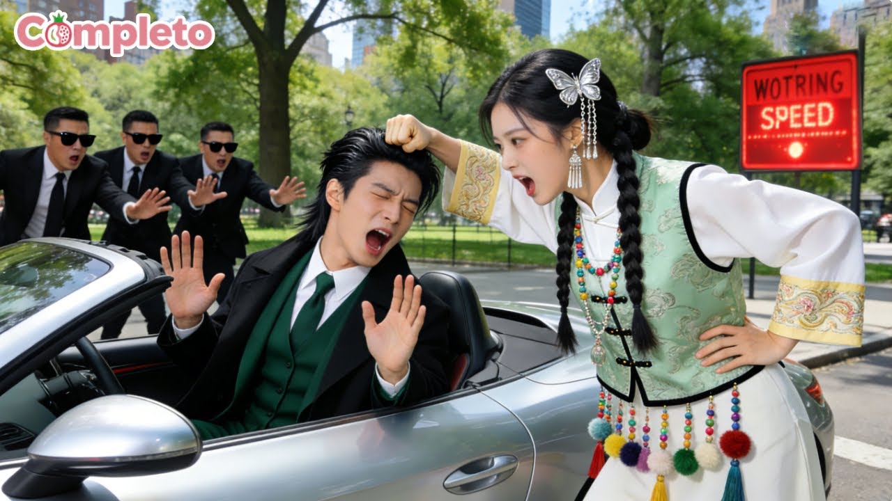 Nadie osa detener al CEO que va a toda velocidad, solo la chica del campo lo para y lo regaña— Amor!