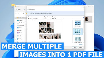 How to merge multiple images to a PDF in Windows 11/10 without using any extra software