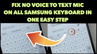 Fix No Voice to text Mic on all Samsung keyboard in one easy step screenshot 5