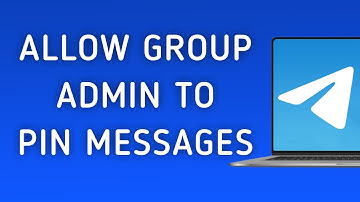 How To Allow Admin To Pin Messages On Your Group On Telegram App On PC (New Update)