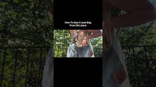 Make A Bag Out Of Old Jeans #pinterest #tutorial #shorts