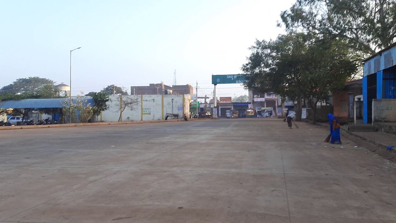 Humnabad bus stand entrance view on (29 November 2020)7am YouTube