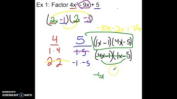 Factoring Trinomials: Guess and Check