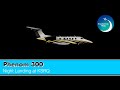 Phenom 300 Night Flight into KSRQ