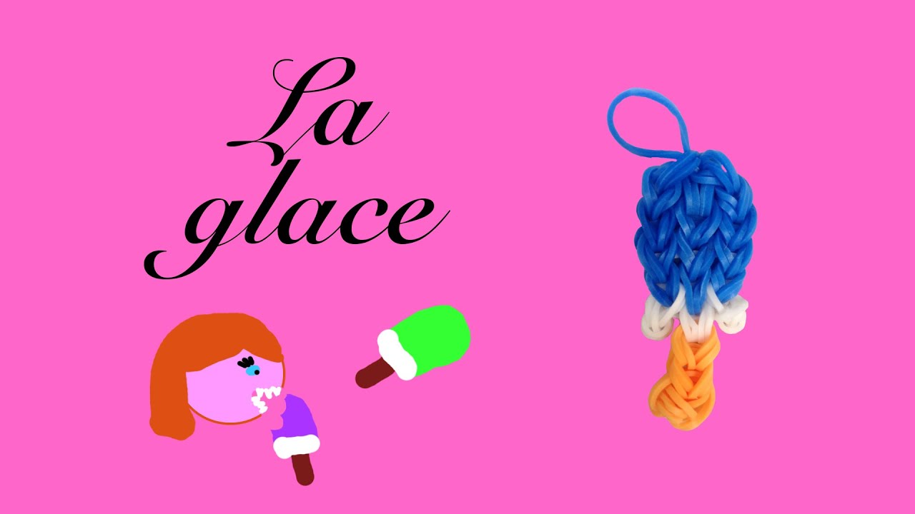 Comment faire une glace en élastique avec une machine rainbow loom