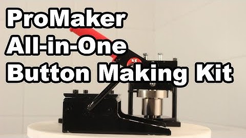 Introduction video of All in one badge button maker machine |ProMaker Deluxe All in One Button Maker