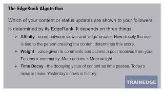3. Facebook Edgerank Algorithm