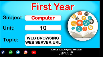 Inter Part-1 Computer Unit 10{Lecture No 3} Web Browsing / Web Server #hafizzulfiqarshahid