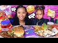 PREGNANCY CRAVINGS MUKBANG (FISH, ICE CREAM, NOODLES) | QUEEN BEAST FT. LAYLA