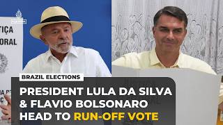Brazil election: President Lula and Flavio Bolsonaro advance to run-off