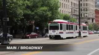 Salt Lake City UTA TRAX Light Rail Tram