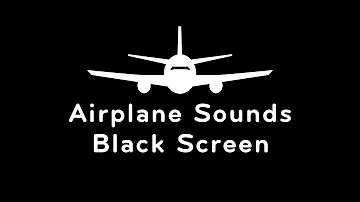 Airplane Sounds Black Screen | White Noise for Sleeping 10 Hours