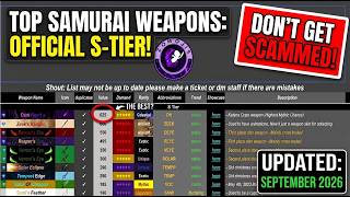 ZO SAMURAI  LATEST VALUE LIST 2026 (DON'T GET SCAMMED!) screenshot 3