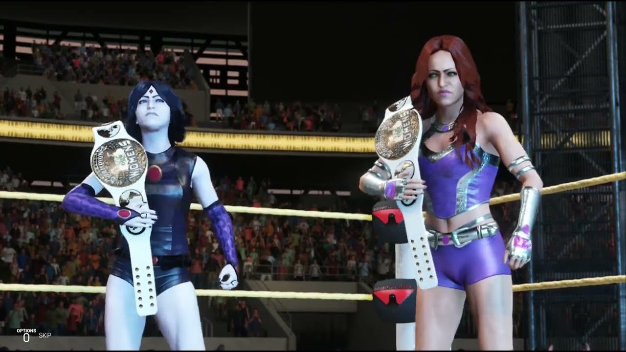 Android 18/Kim Possible vs. Starfire/Raven (c), W. Tag Championship (Coast to Coast X, M5)