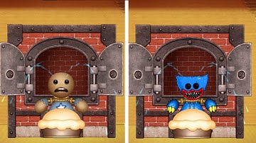 Huggy Wuggy vs Buddyman vs The Oven Appliances | Kick the Buddy Mod Skin: Huggy Wuggy Poppy Playtime