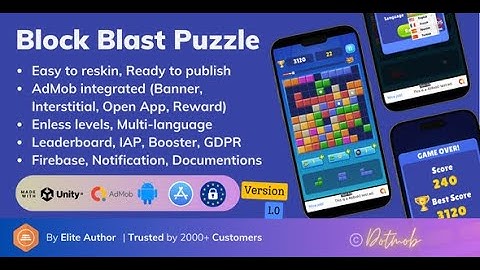 Block Blast Puzzle - Unity Complete Source Code - Leaderboards & Monetization Ready