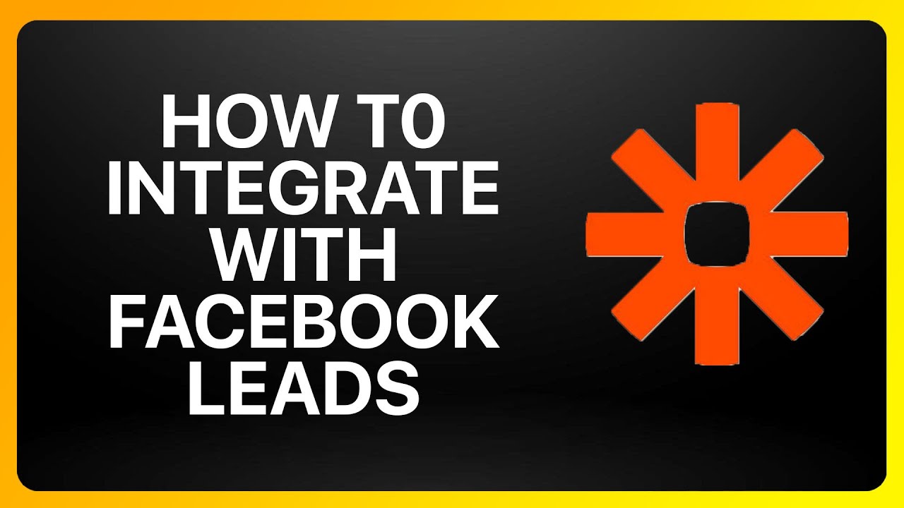How To Integrate Zapier With Facebook Leads Tutorial - YouTube