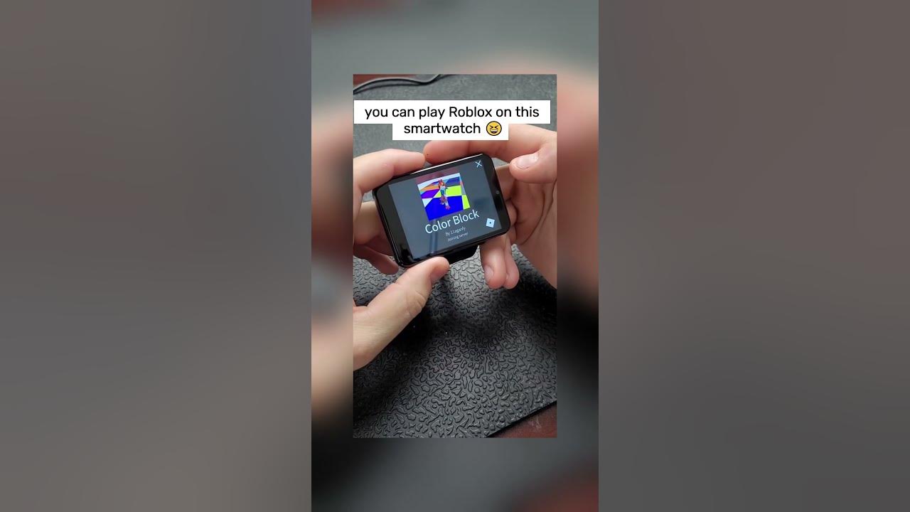 you can play Roblox on this smartwatch 😆 #shorts