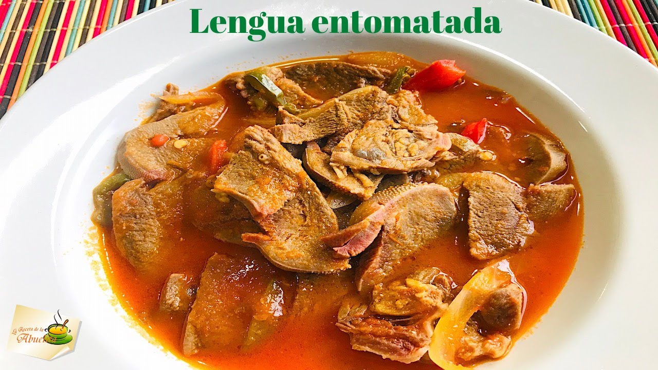 Lengua de res entomatada RECETA DE LA ABUELITA