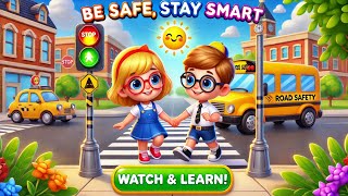 Road Safety for Kids 🚦 Learn Traffic Rules & Pedestrian Safety! Cartoon For Kids screenshot 4