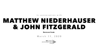 In Conversation with Matthew Niederhauser and John Fitzgerald