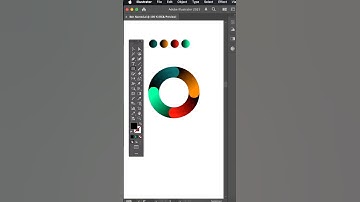 How To Create Gradient Logo  #adobeillustratortipsandtricks #howtocreatelogo #viralshorts