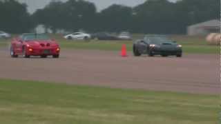 Tiago Red Turbo Trans Am vs C6 Corvette Z06