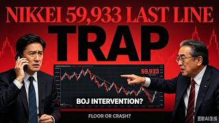 Urgent: Nikkei 225 Trap Before BOJ? 59,933 Decides Everything#Nikkei225 #BOJ #JapanStocks #Trading