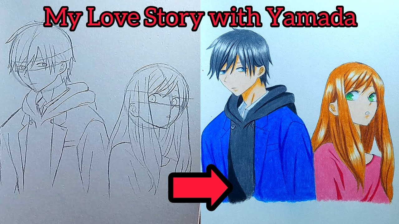 Yamada↝  Anime girl drawings, Animated drawings, Anime