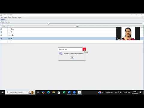 CFG ALONG WITH PARSE TREE IN JFLAP