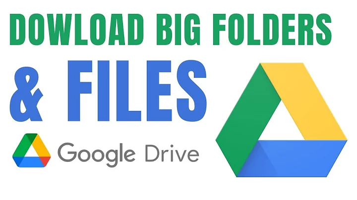 How to Download BIG Folders and Files from Google Drive EASILY without zip files!