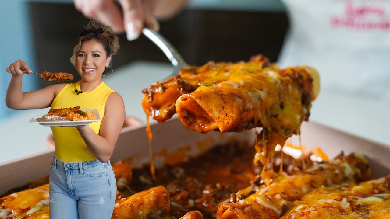 My Go To TEXMEX BEEFY ENCHILADAS Fast & Easy Enchilada Recipe YouTube