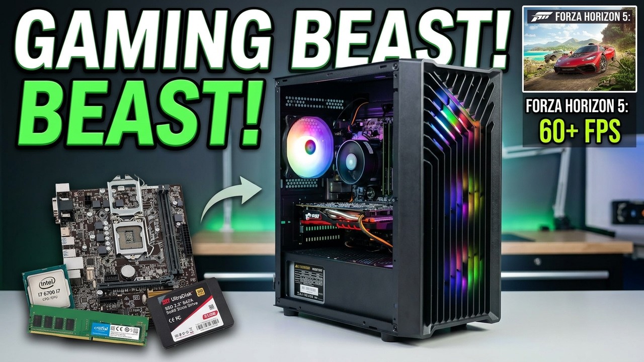 I7 6700 + GTX 1050TI Low Budget Gaming PC Build - YouTube