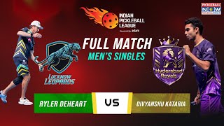 Lucknow vs Hyderabad | Men’s Singles | Ryler DeHeart dominates Divyanshu Kataria 15-9 | IPBL 2025