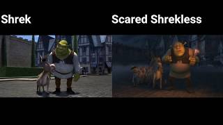 Welcome to Duloc in Shrek vs in Scared Shrekless (Comparison\/Commentary)