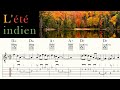 L ÉTÉ INDIEN INDIAN SUMMER JOE DASSIN Complete Acoustic Guitar Lesson Sheet Music TAB 